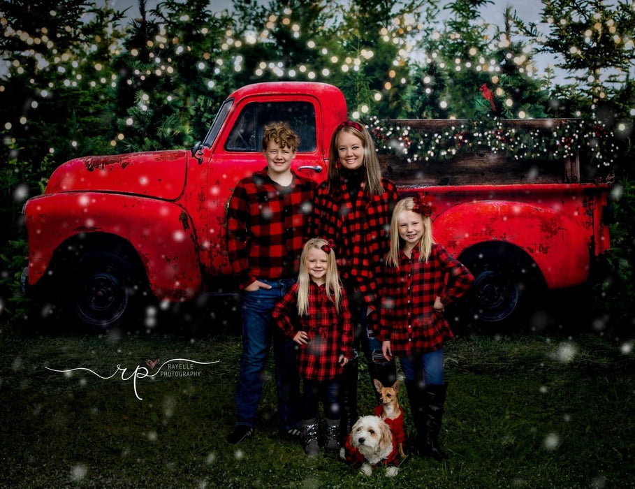 Vintage Red Truck Christmas