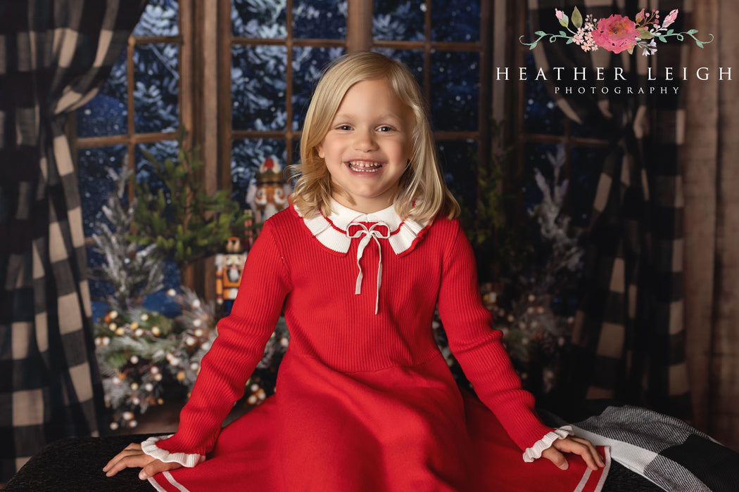 Santa Shanty Window and Santa Shanty Nutcracker Mantel Fabric Room