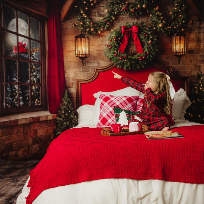 Merry Moonlight Queen Headboard Santa (JA)