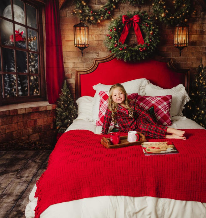 Merry Moonlight Queen Headboard Santa (JA)