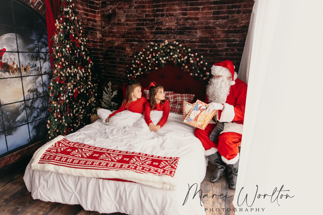 Northern Nook Red Queen Headboard (JA)