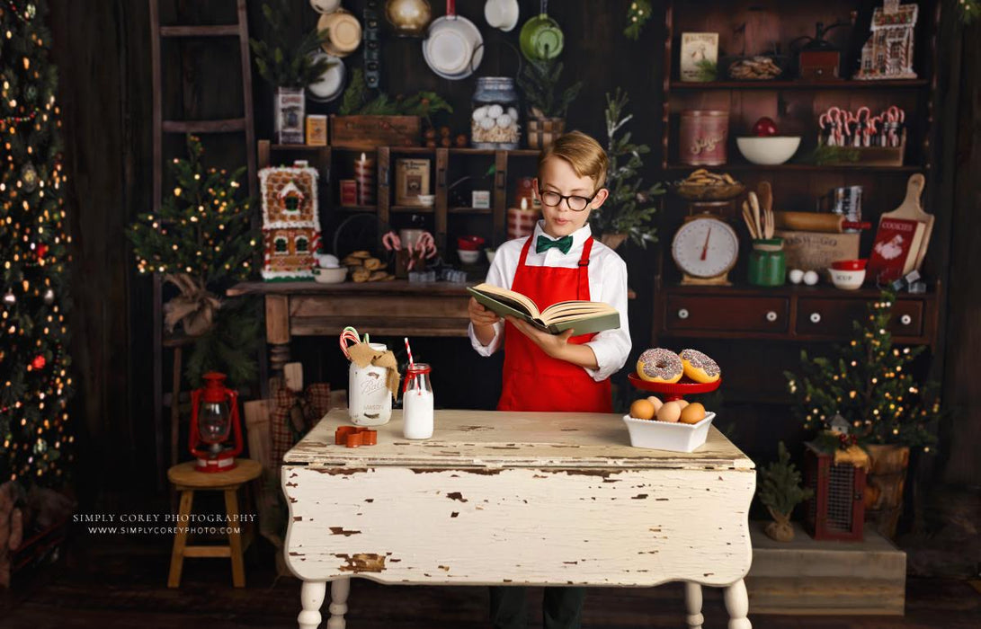 Claus Corner Comfy Den and Kitchen Lights Room