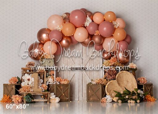 Pink and Beige Floral One (AZ)