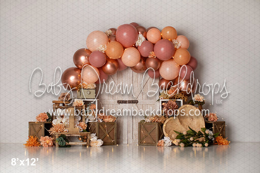 Pink and Beige Floral One (AZ)