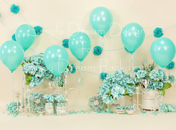 Tiffany Blue Balloons 60Hx80W SD  