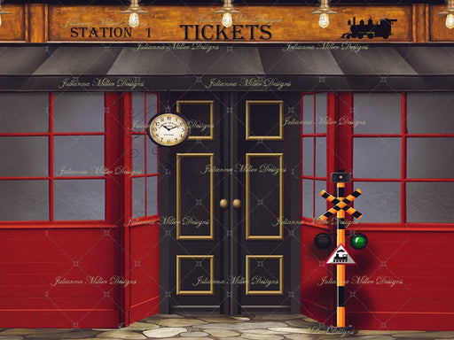 Little Red Train Station 2 6x8 JM  