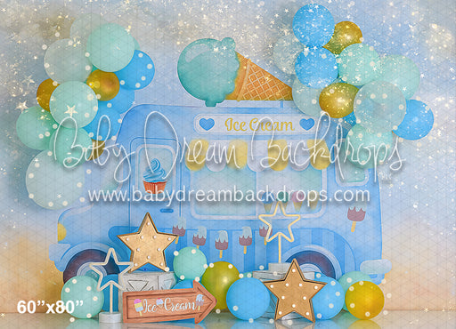 Ice Cream Truck Blue