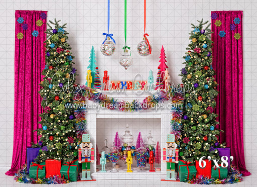 Colorful Christmas Fireplace (VR)