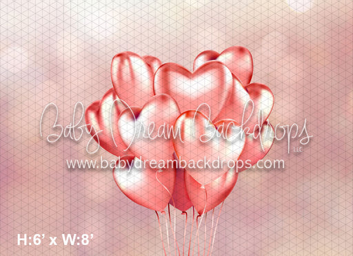 Crepe Heart Balloons