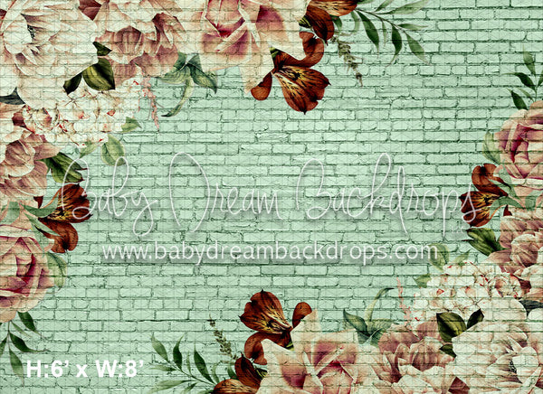 Floral Brick Sage