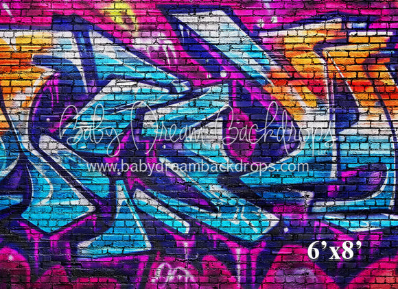 Magenta Street Graffiti Brick (VR)