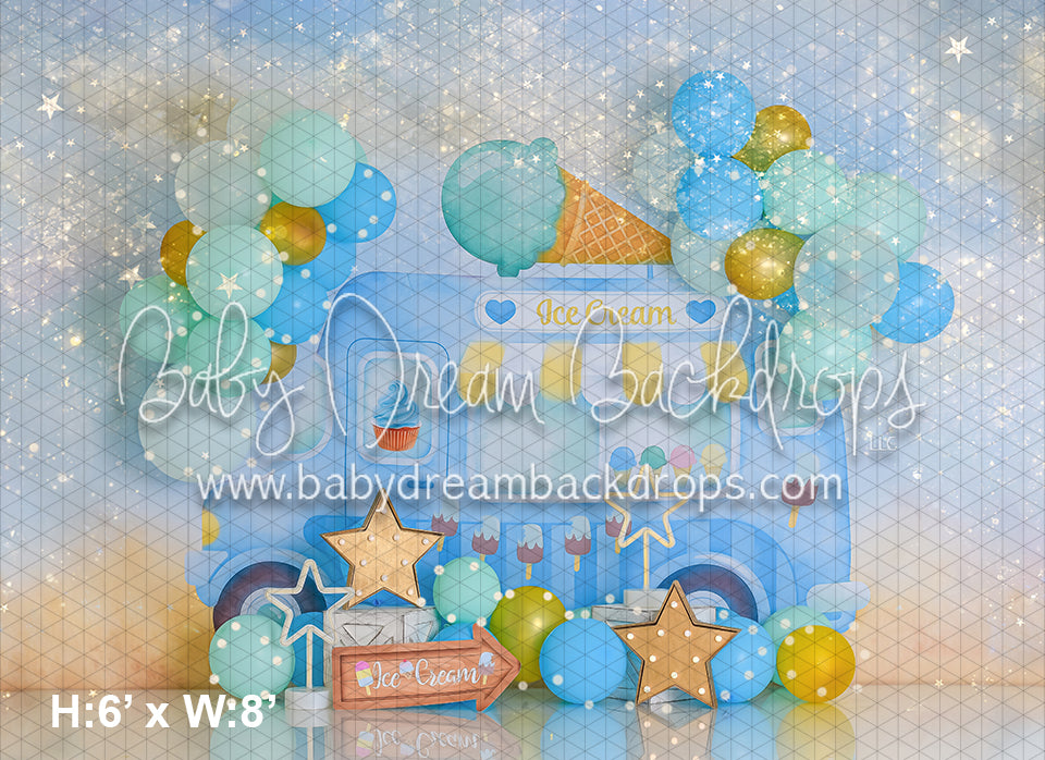 Ice Cream Truck Blue