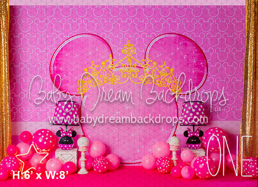 Miss Mouse Party wth word ONE