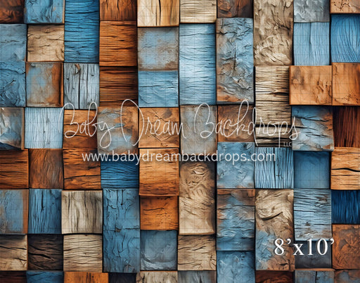 Blue Brown Wood Texture (VR)