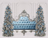 Blue Silver Tufted Headboard (VR)
