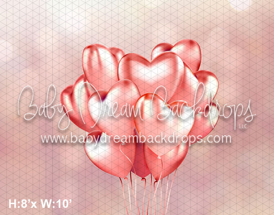 Crepe Heart Balloons