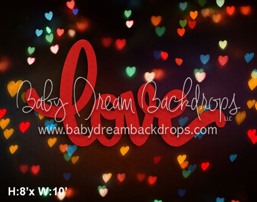 Love Me Bokeh Red