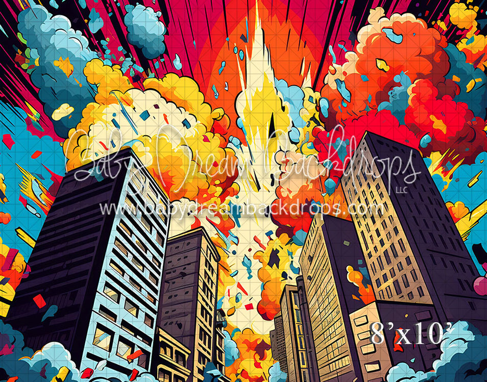 Pop Art Leap Tall Buildings (VR) — Baby Dream Backdrops
