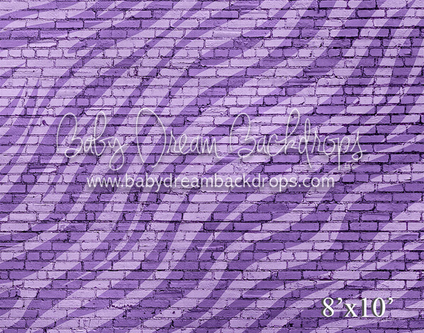 Purple Zebra Brick Wall (VR)