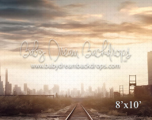 Railroad Tracks Skyline (VR)