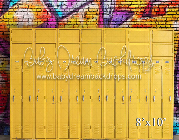 Street Graffiti Yellow Lockers (VR) 