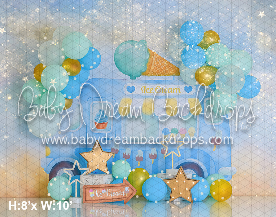 Ice Cream Truck Blue