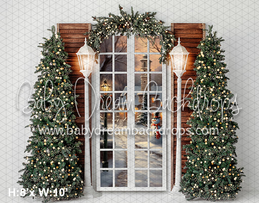 Snowy Christmas Courtyard (VR)