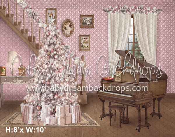 Pink Christmas Stairs