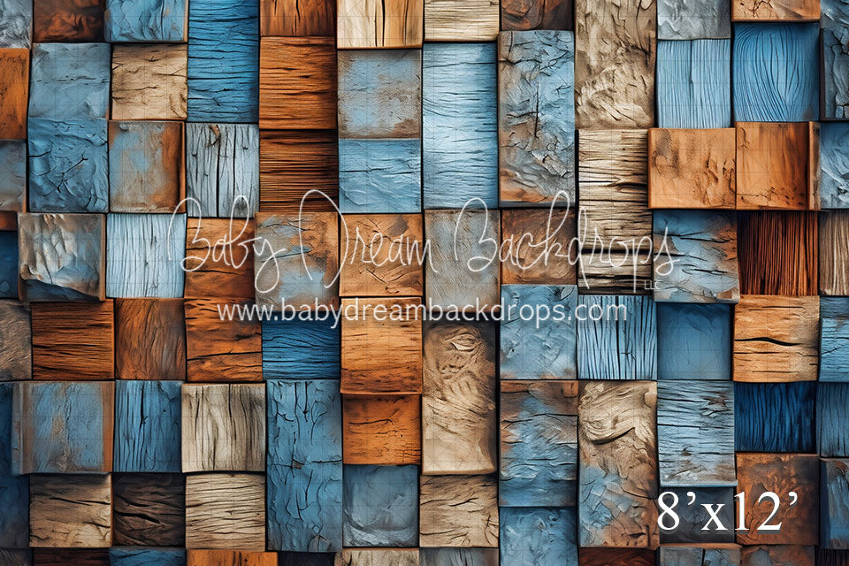 Blue Brown Wood Texture (VR)