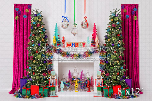 Colorful Christmas Fireplace (VR)