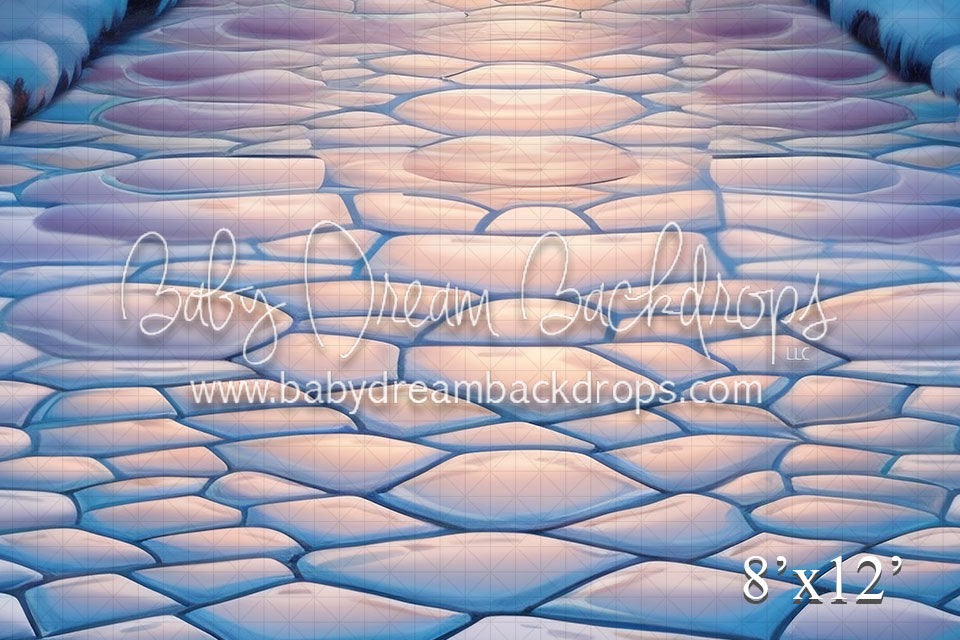 Crimson Christmas Tunnel Fabric Floor (VR)