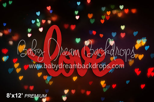 Love Me Bokeh Red
