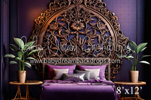 Ornate Eggplant Bedroom (VR)