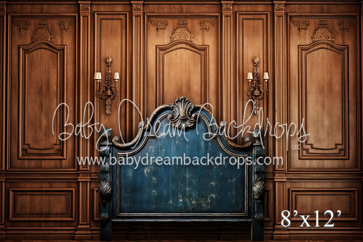 Wood Wainscott Wall Headboard (VR)
