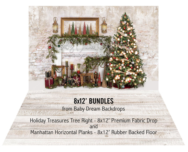 Holiday Treasures Tree Right and Manhattan Horizontal Planks