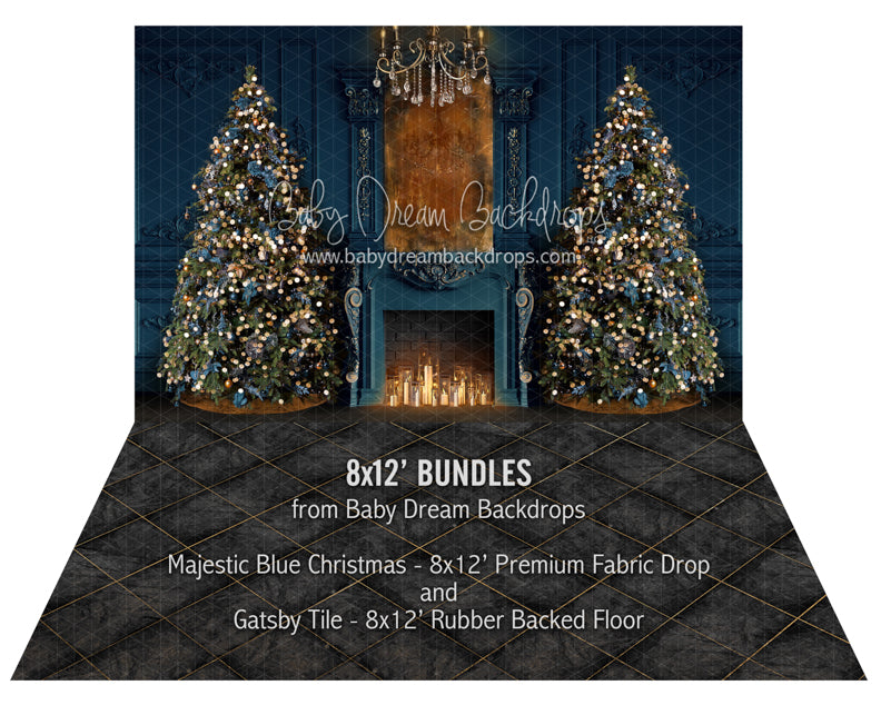 Majestic Blue Christmas and Gatsby Tile Bundle
