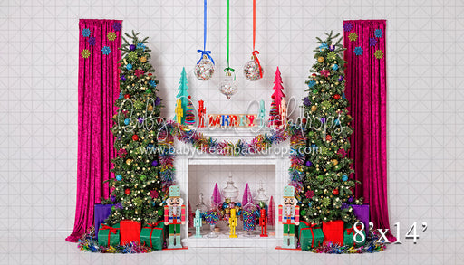 Colorful Christmas Fireplace (VR)
