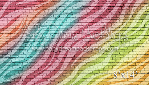 Rainbow Zebra Brick Wall (VR)