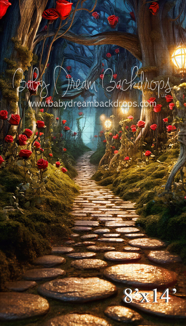 Red Rose Forest Sweep (VR) — Baby Dream Backdrops