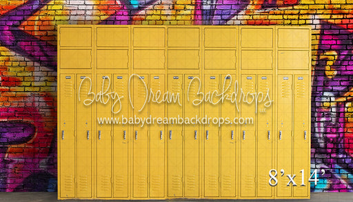 Street Graffiti Yellow Lockers (VR) 