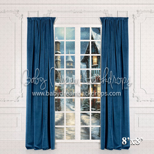 Blue Silver Christmas Window (VR)