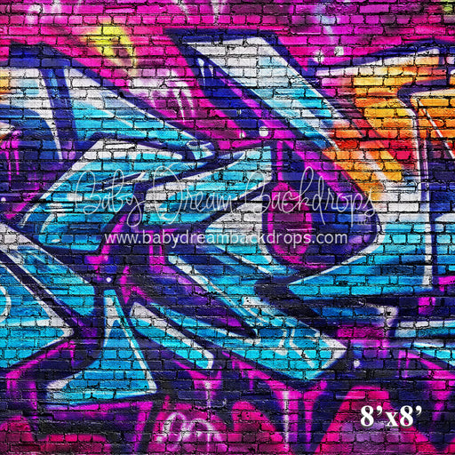 Magenta Street Graffiti Brick (VR)