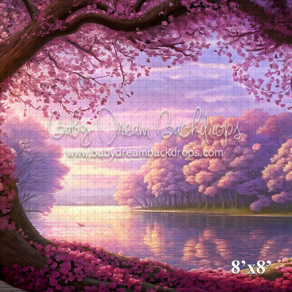 Valentine Flower Lake View (VR) — Baby Dream Backdrops