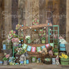 X Drop rustic easter stand