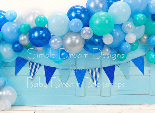 AYOP Blue Balloon Flag Door