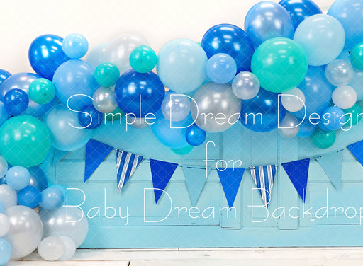 AYOP Blue Balloon Flag Door