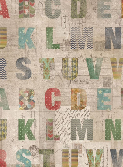 Aged Alphabet - 80Hx60W -  CC  