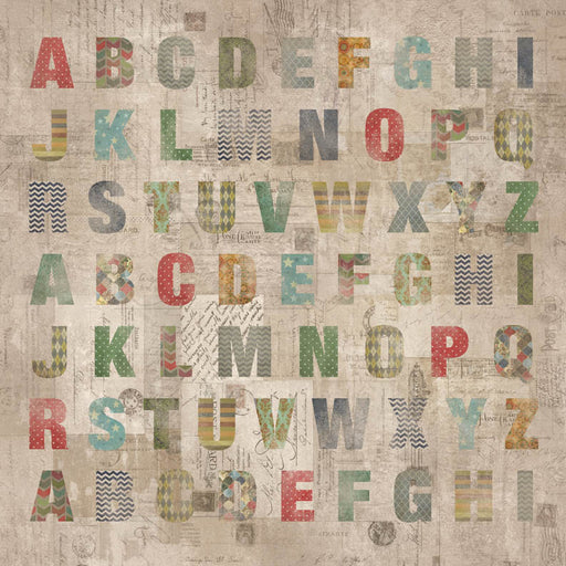 Aged Alphabet - 8x8 - CC