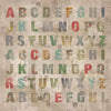 Aged Alphabet - 8x8 - CC