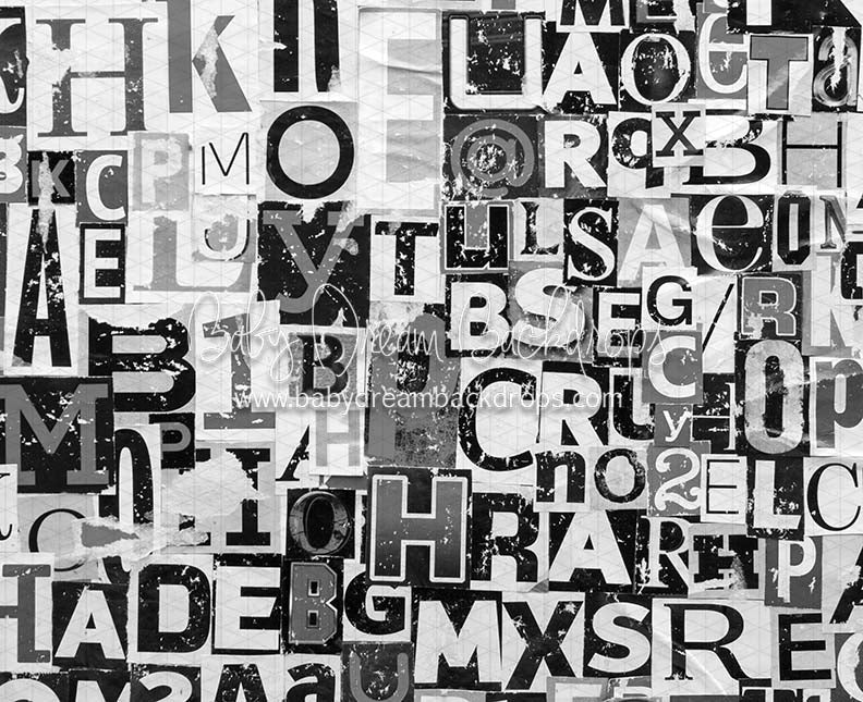 Alphabet Mix BW